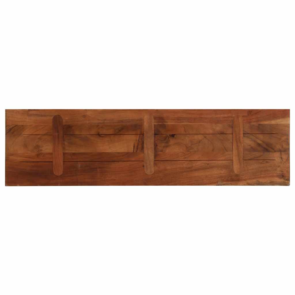 Piano Tavolo 110x20x2,5 cm Rettangolare in Massello di Recupero