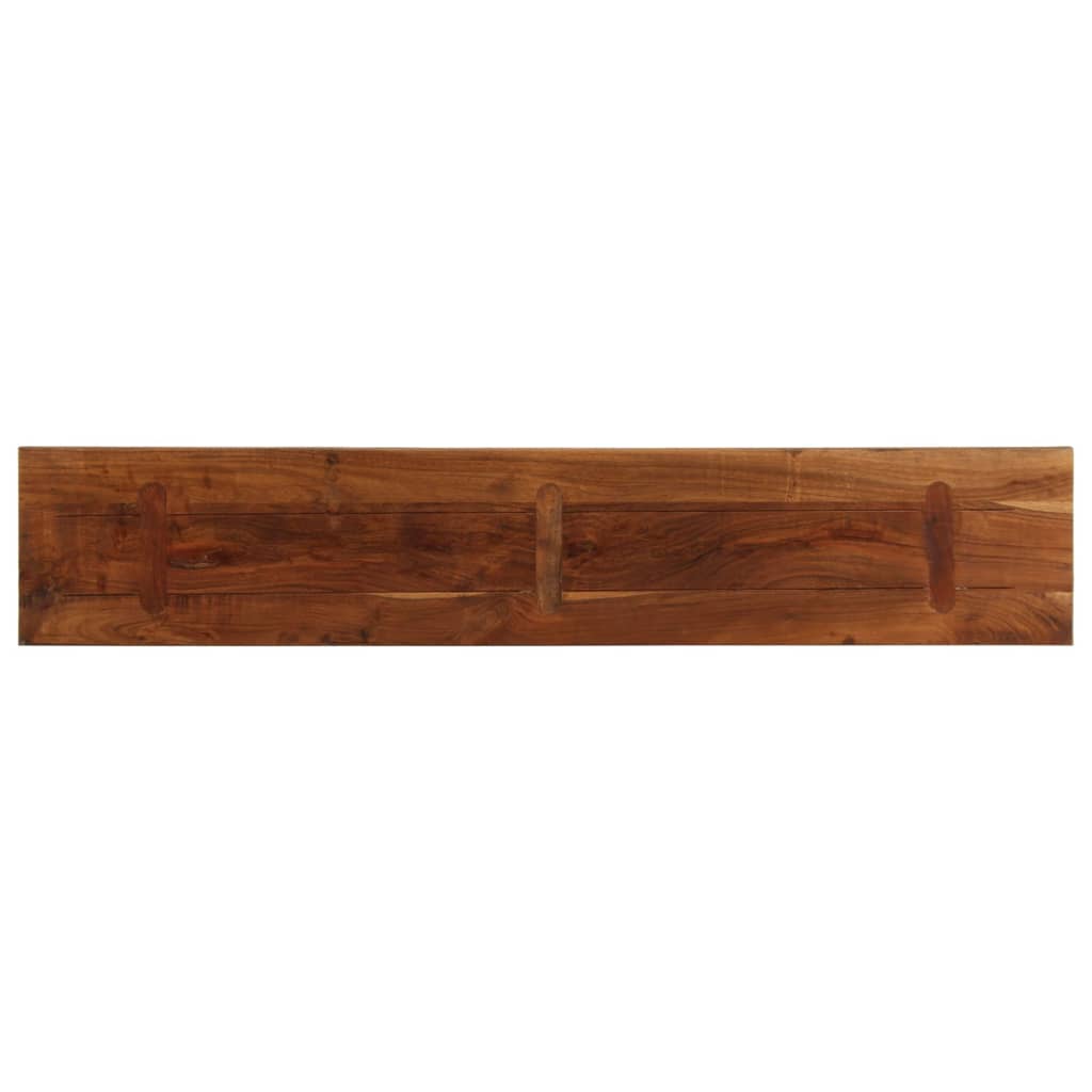 Piano Tavolo 140x20x2,5 cm Rettangolare in Massello di Recupero