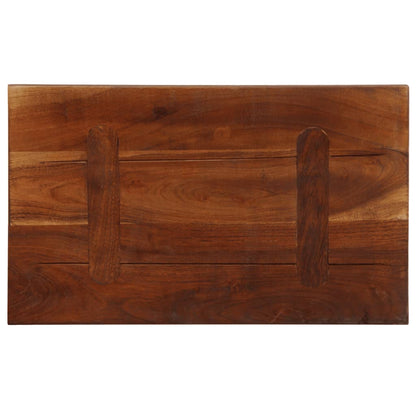 Piano Tavolo 50x30x2,5 cm Rettangolare in Massello di Recupero