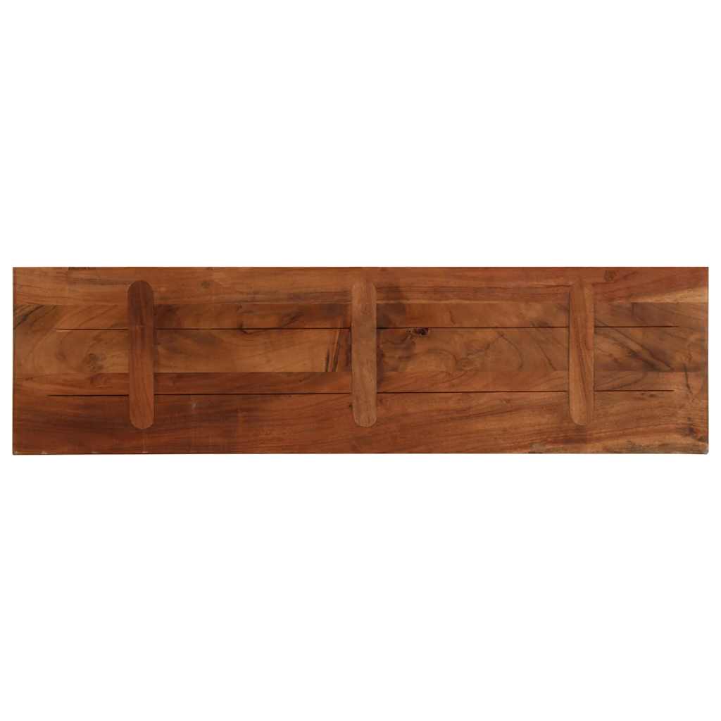 Piano Tavolo 110x30x2,5 cm Rettangolare in Massello di Recupero