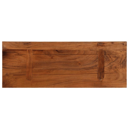 Piano Tavolo 80x40x2,5 cm Rettangolare in Massello di Recupero