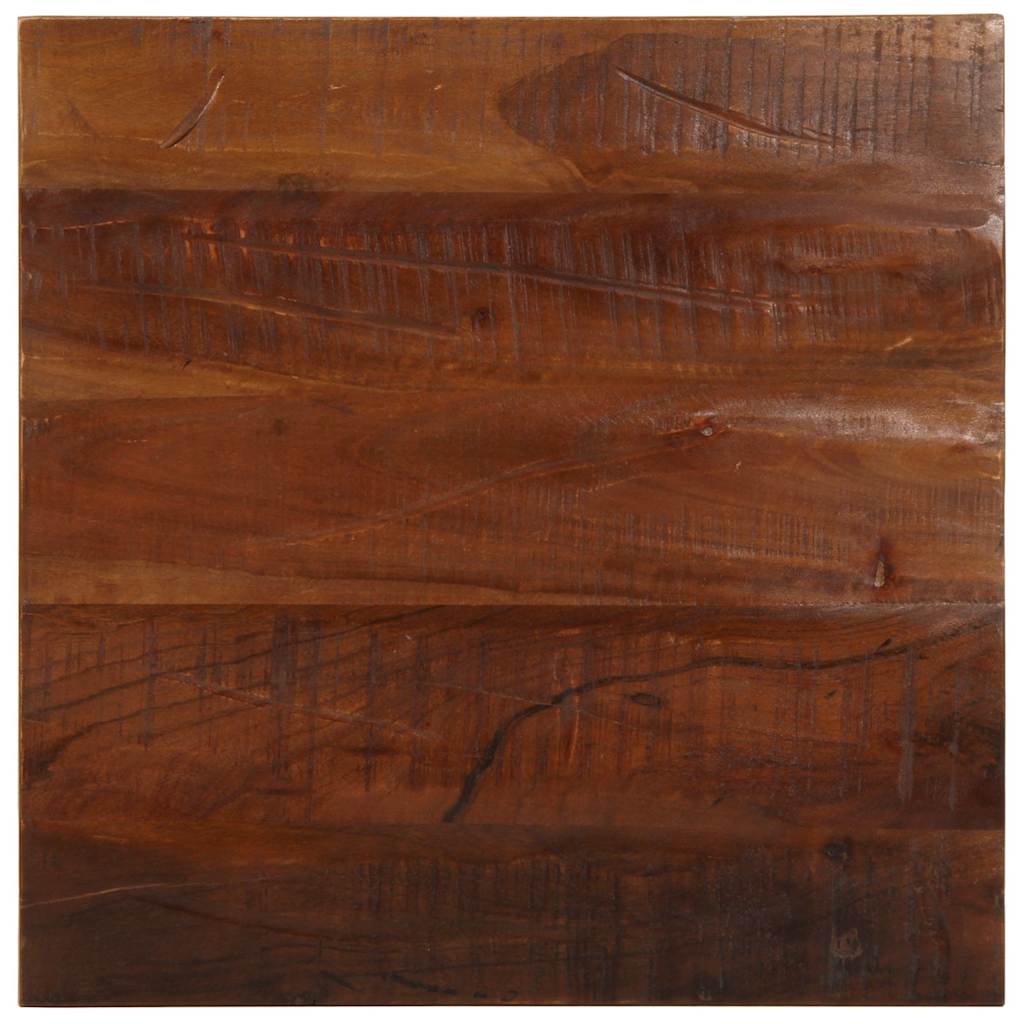 Piano Tavolo 50x50x2,5 cm Quadrato Legno Massello di Recupero