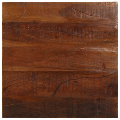 Piano Tavolo 50x50x2,5 cm Quadrato Legno Massello di Recupero
