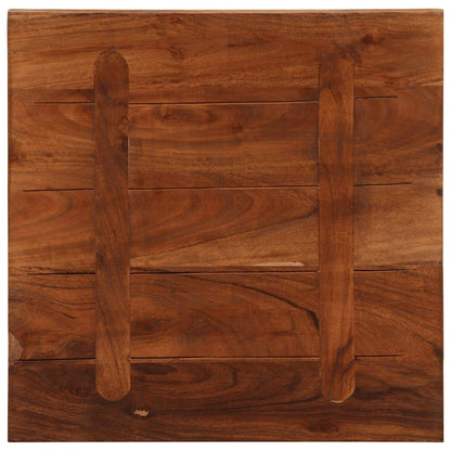 Piano Tavolo 50x50x2,5 cm Quadrato Legno Massello di Recupero
