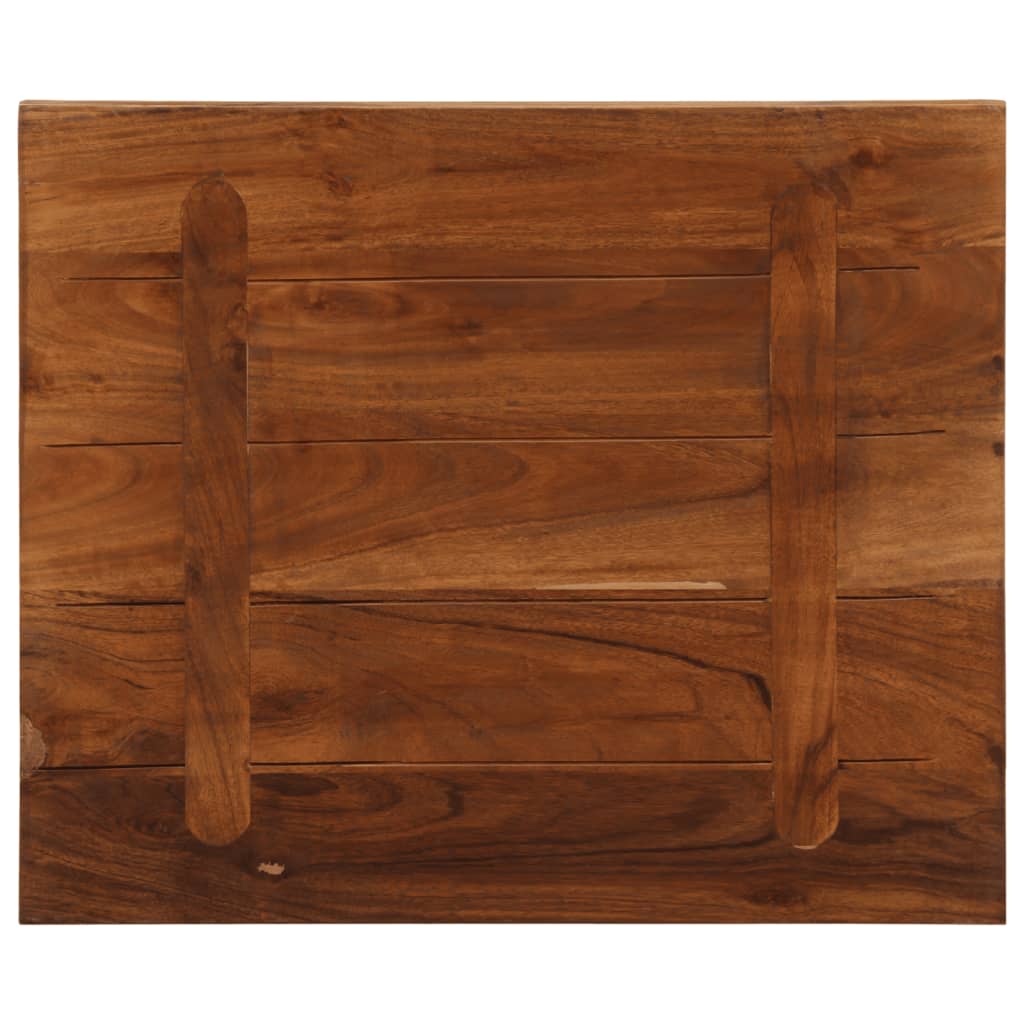 Piano Tavolo 60x50x2,5 cm Rettangolare in Massello di Recupero
