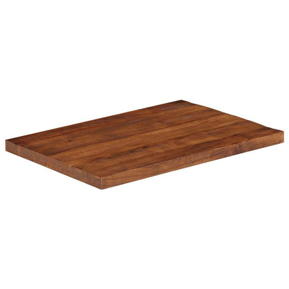 Piano Tavolo 90x50x2,5 cm Rettangolare in Massello di Recupero