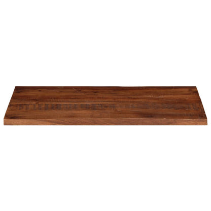 Piano Tavolo 100x50x2,5 cm Rettangolare in Massello di Recupero