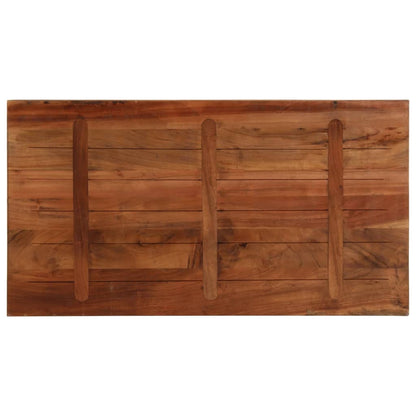 Piano Tavolo 100x50x2,5 cm Rettangolare in Massello di Recupero