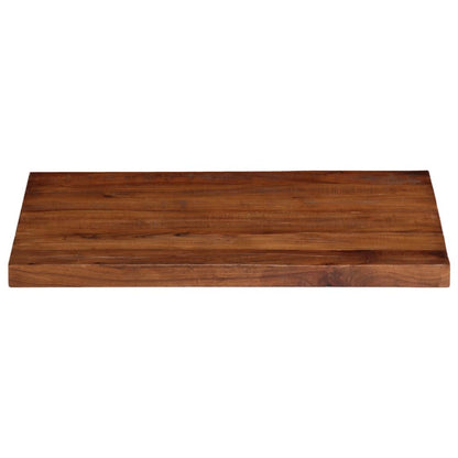 Piano Tavolo 80x60x2,5 cm Rettangolare in Massello di Recupero