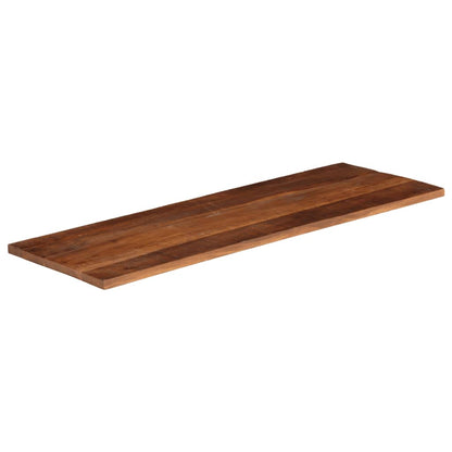 Piano Tavolo 140x60x2,5 cm Rettangolare in Massello di Recupero