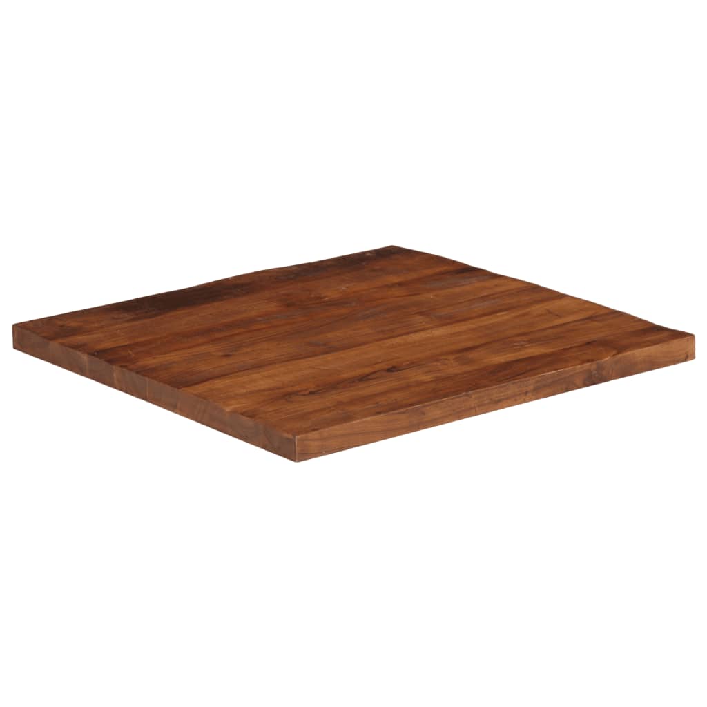 Piano Tavolo 70x70x2,5 cm Quadrato Legno Massello di Recupero