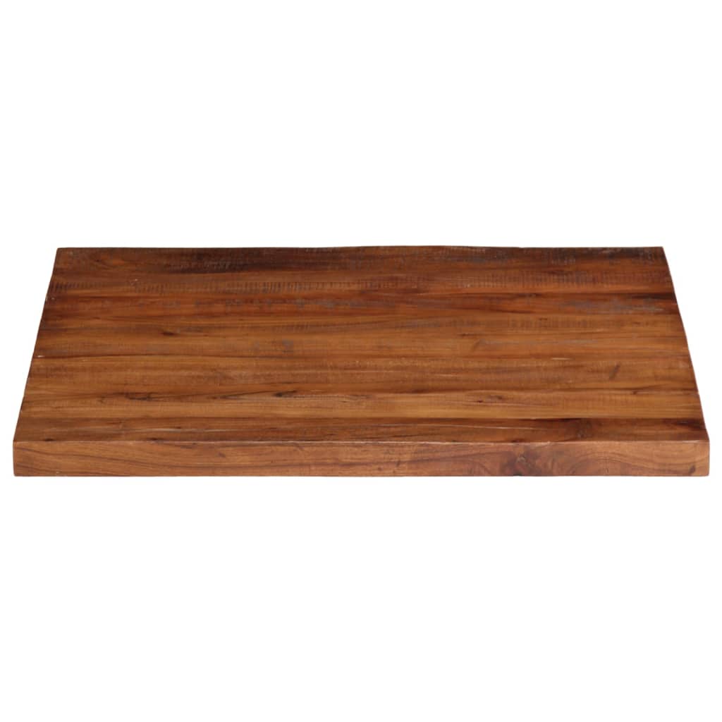 Piano Tavolo 70x70x2,5 cm Quadrato Legno Massello di Recupero