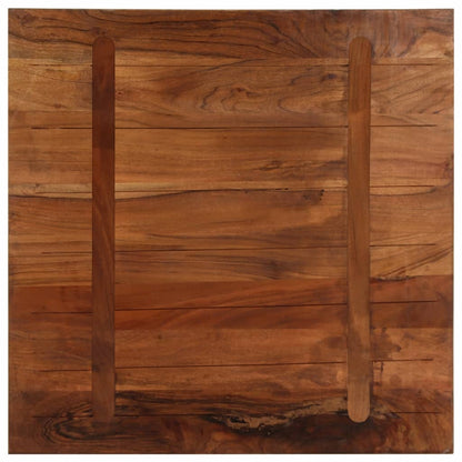 Piano Tavolo 70x70x2,5 cm Quadrato Legno Massello di Recupero