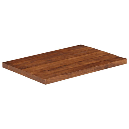 Piano Tavolo 80x70x2,5 cm Rettangolare in Massello di Recupero