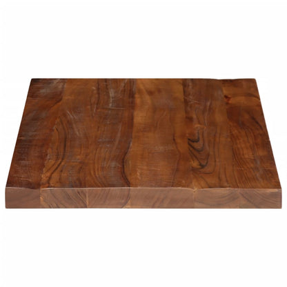 Piano Tavolo 80x70x2,5 cm Rettangolare in Massello di Recupero