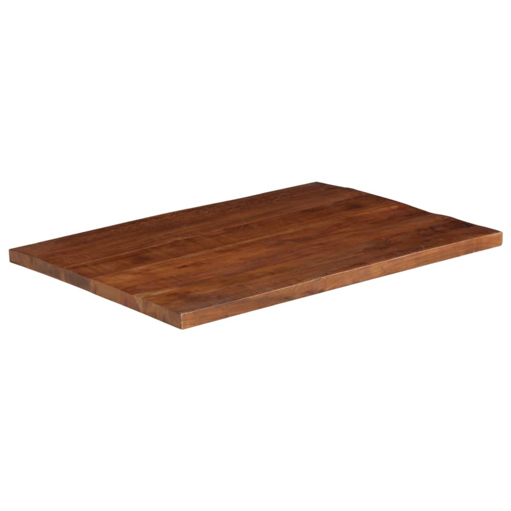 Piano Tavolo 100x80x2,5 cm Rettangolare in Massello di Recupero