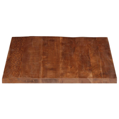 Piano Tavolo 100x80x2,5 cm Rettangolare in Massello di Recupero