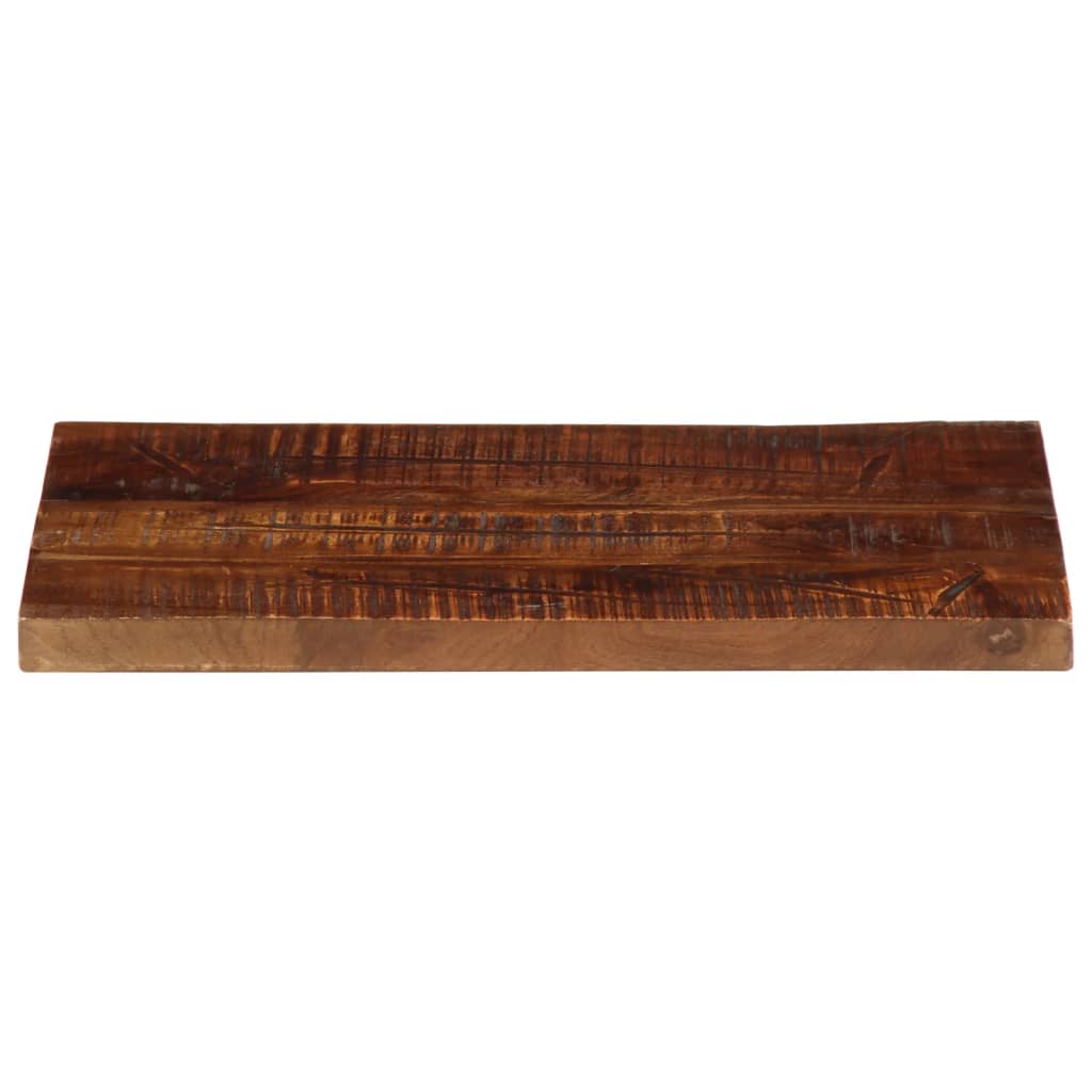 Piano Tavolo 50x30x3,8 cm Rettangolare in Massello di Recupero