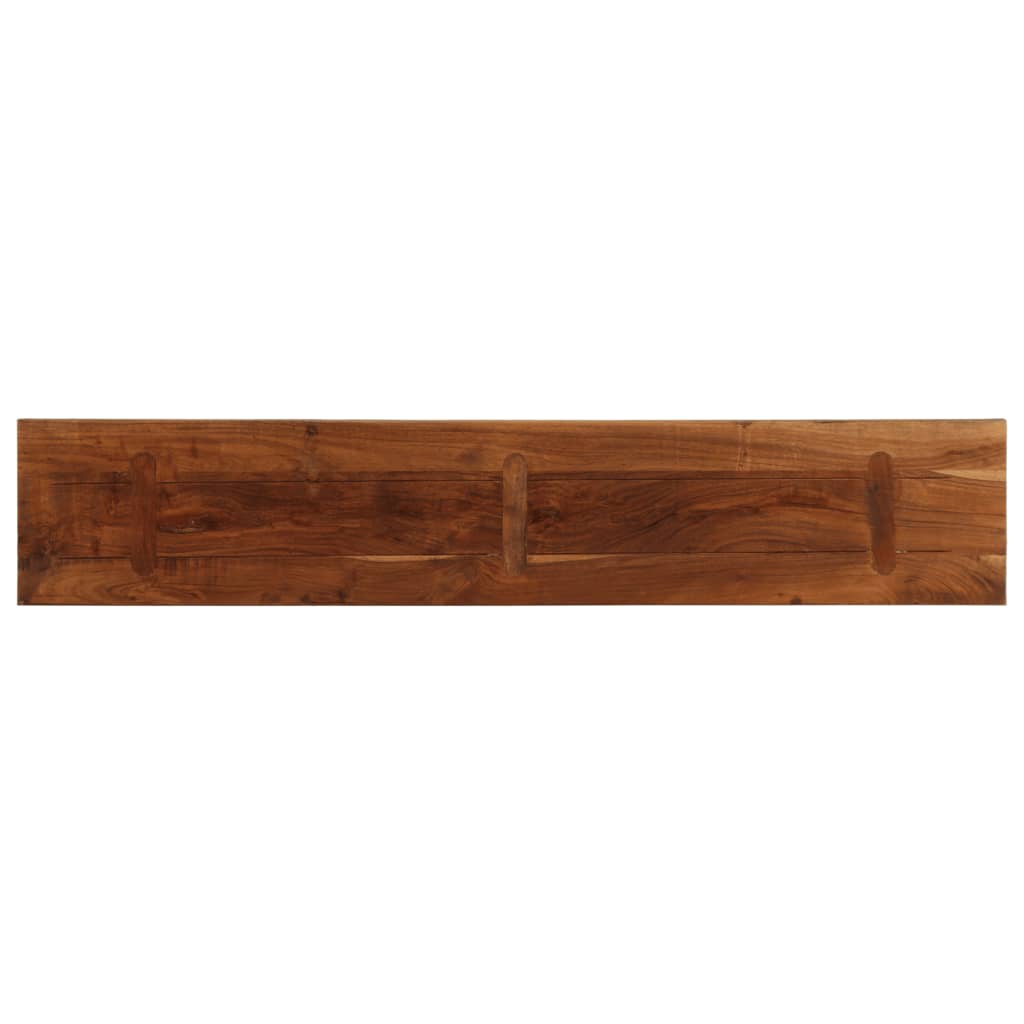 Piano Tavolo 140x30x3,8 cm Rettangolare in Massello di Recupero