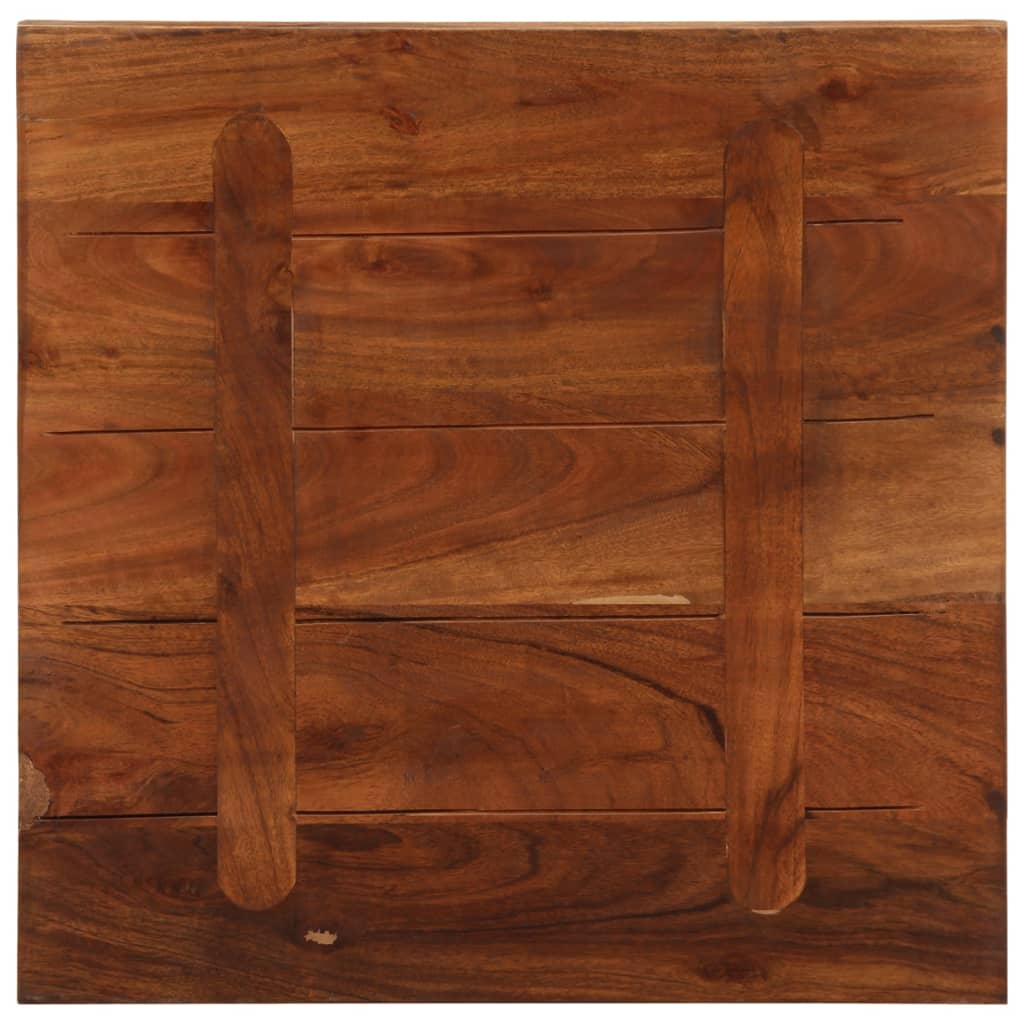 Piano per Tavolo 50x50x3,8 cm Quadrato Legno Massello di Acacia
