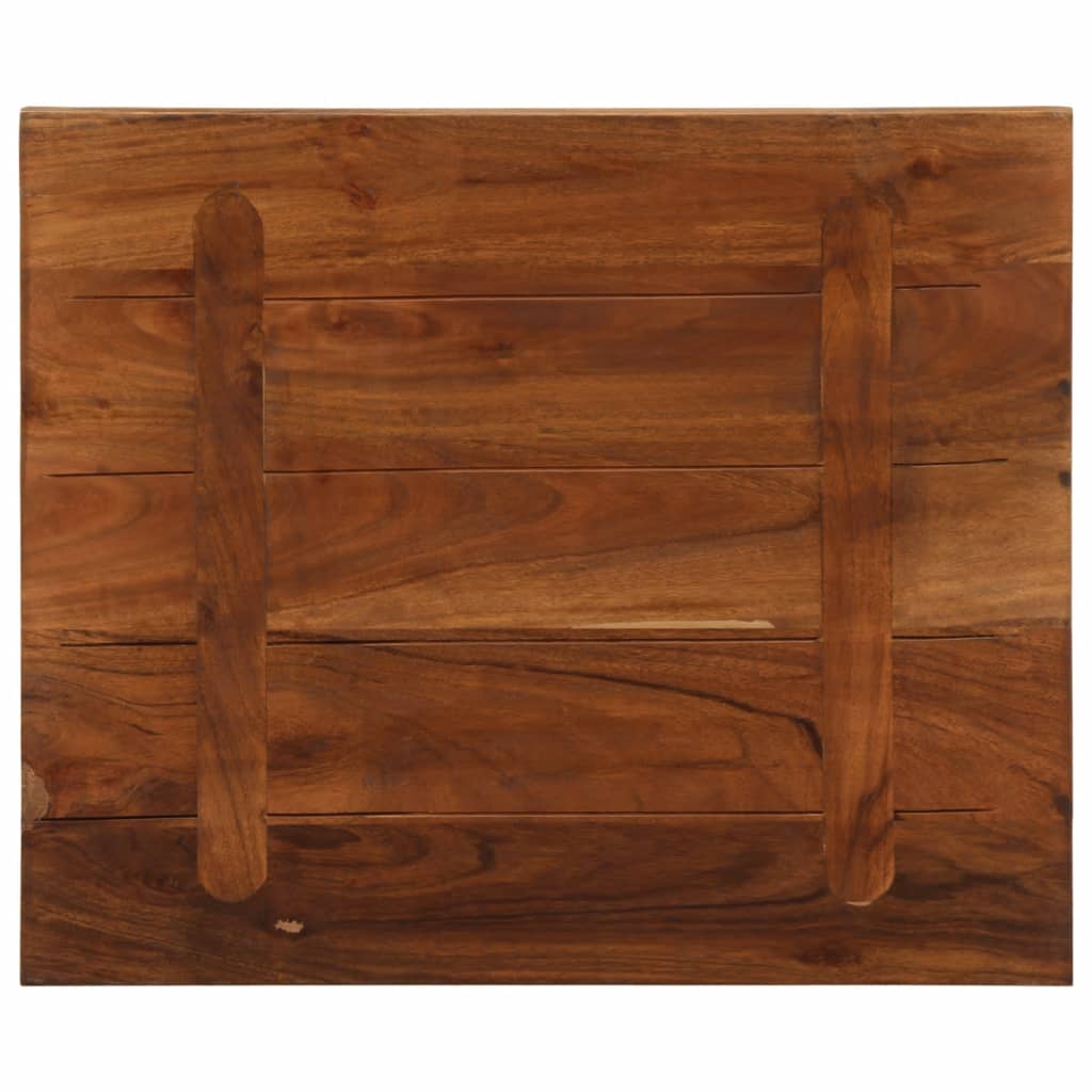 Piano Tavolo 60x50x3,8 cm Rettangolare in Massello di Recupero