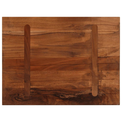 Piano Tavolo 80x50x3,8 cm Rettangolare in Massello di Recupero