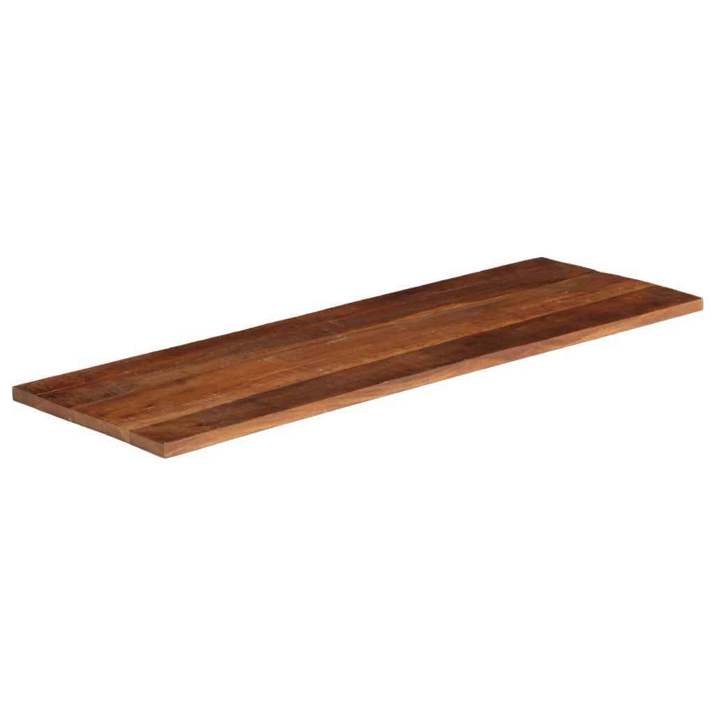 Piano Tavolo 140x50x3,8 cm Rettangolare in Massello di Recupero