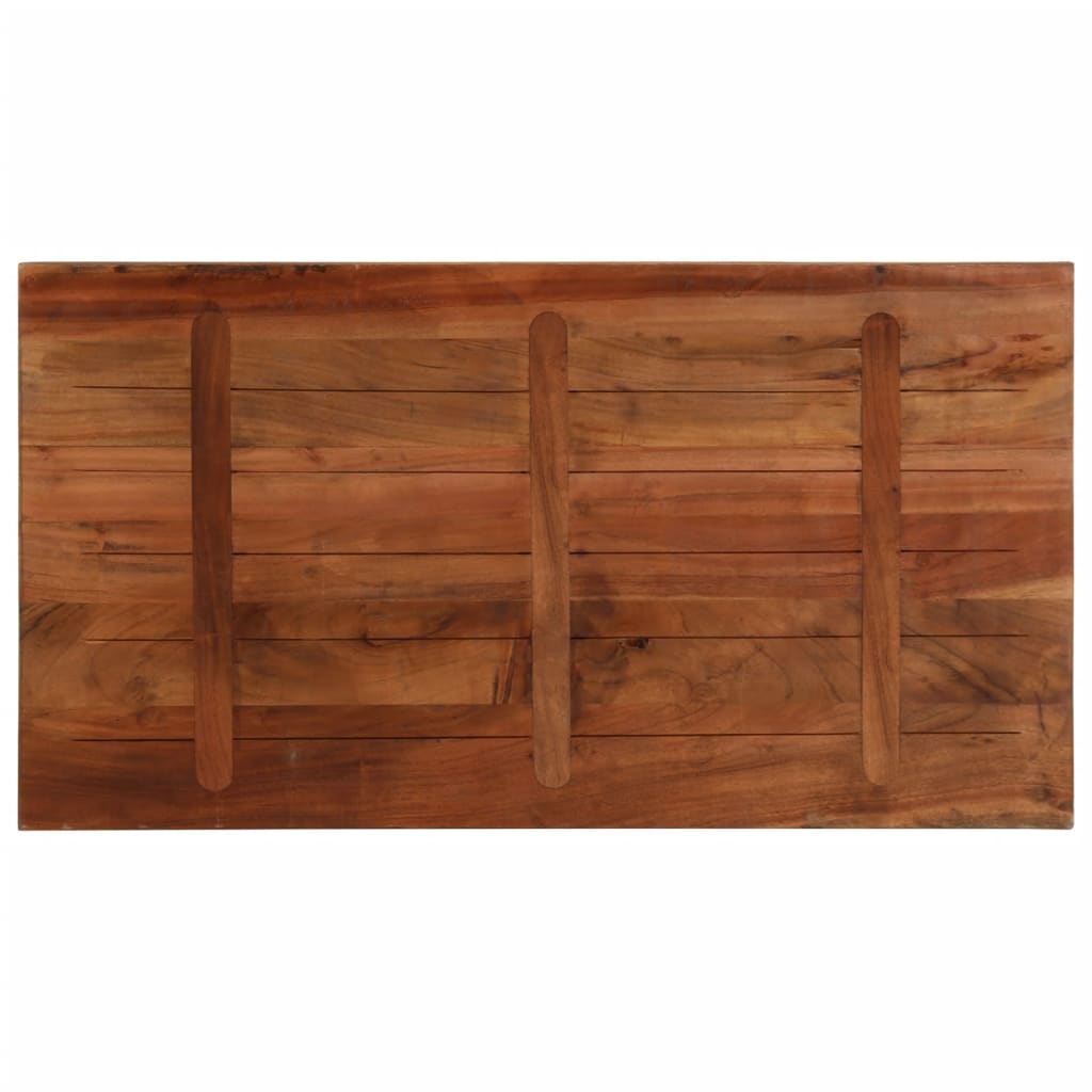 Piano Tavolo 110x60x3,8 cm Rettangolare in Massello di Recupero