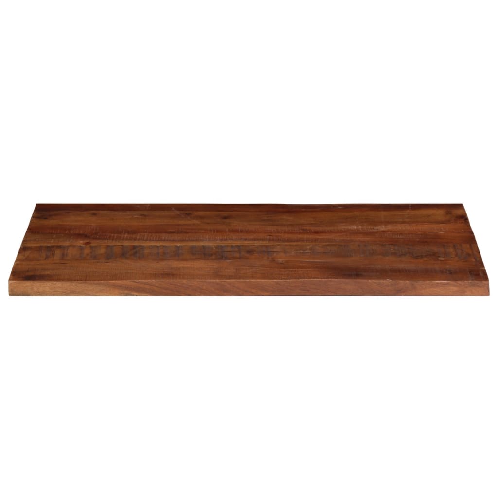 Piano Tavolo 120x60x3,8 cm Rettangolare in Massello di Recupero
