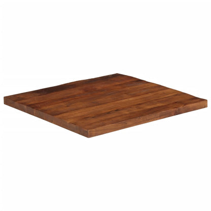 Piano per Tavolo 70x70x3,8 cm Quadrato Legno Massello di Acacia