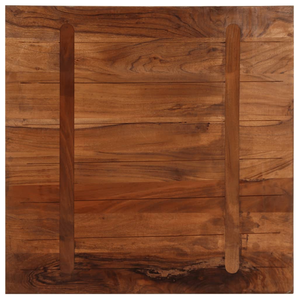 Piano per Tavolo 70x70x3,8 cm Quadrato Legno Massello di Acacia