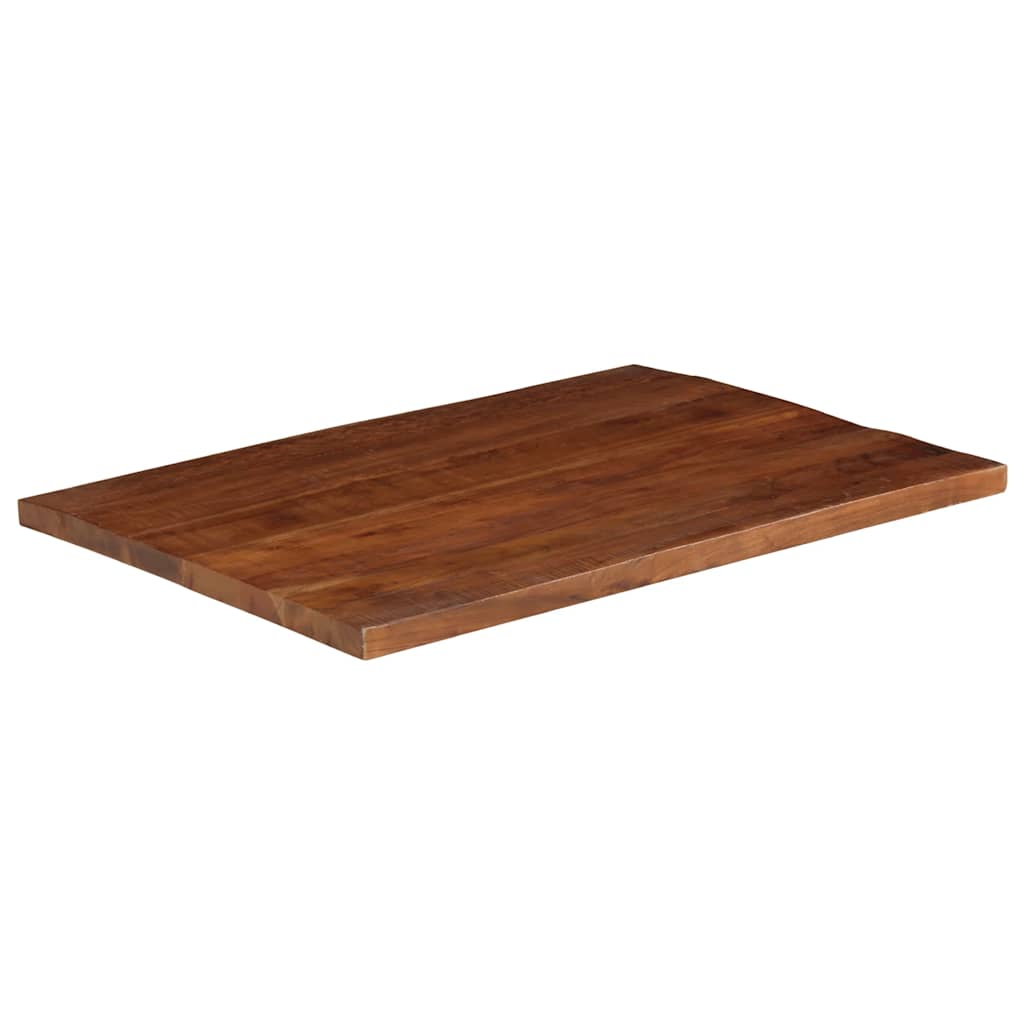 Piano Tavolo 90x80x3,8 cm Rettangolare in Massello di Recupero