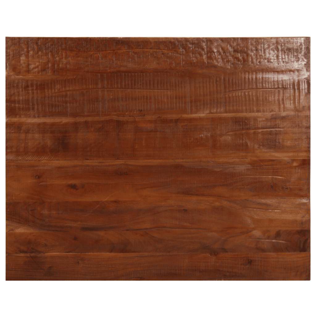 Piano Tavolo 100x80x3,8 cm Rettangolare in Massello di Recupero