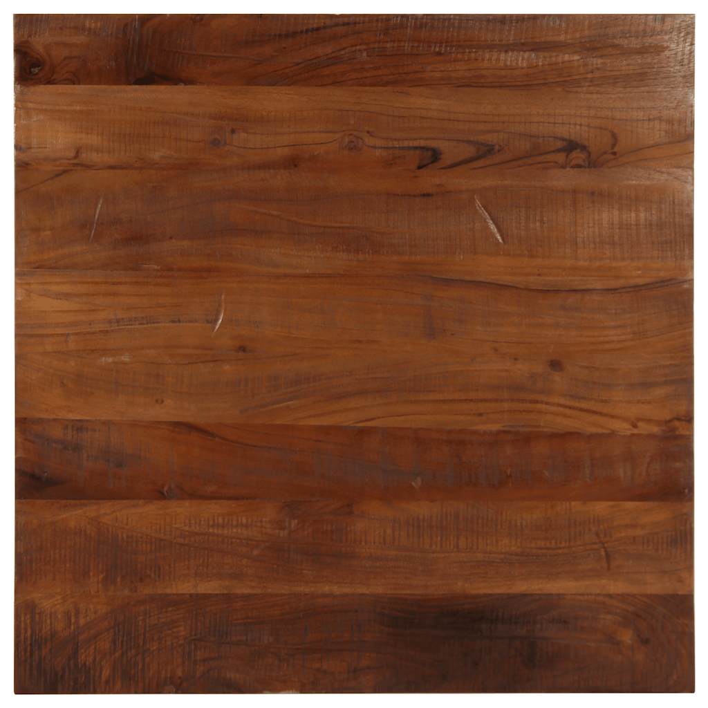 Piano Tavolo 90x90x3,8 cm Quadrato Legno Massello di Recupero