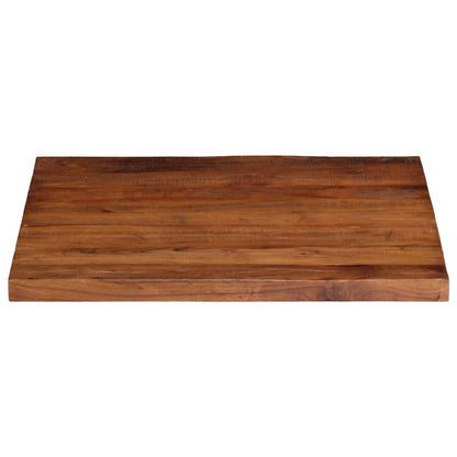 Piano Tavolo 90x90x3,8 cm Quadrato Legno Massello di Recupero