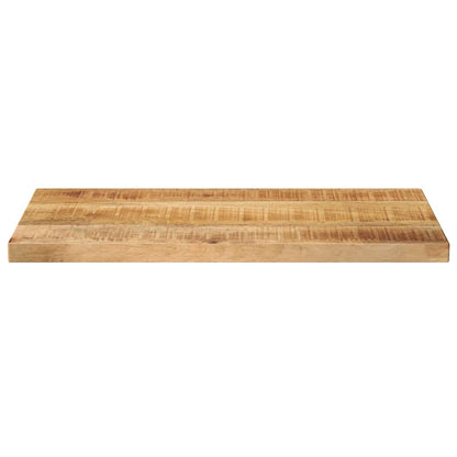 Piano per Tavolo 60x20x2,5cm Rettangolare Legno di Mango Grezzo