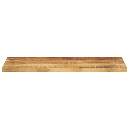 Piano per Tavolo 90x20x2,5cm Rettangolare Legno di Mango Grezzo