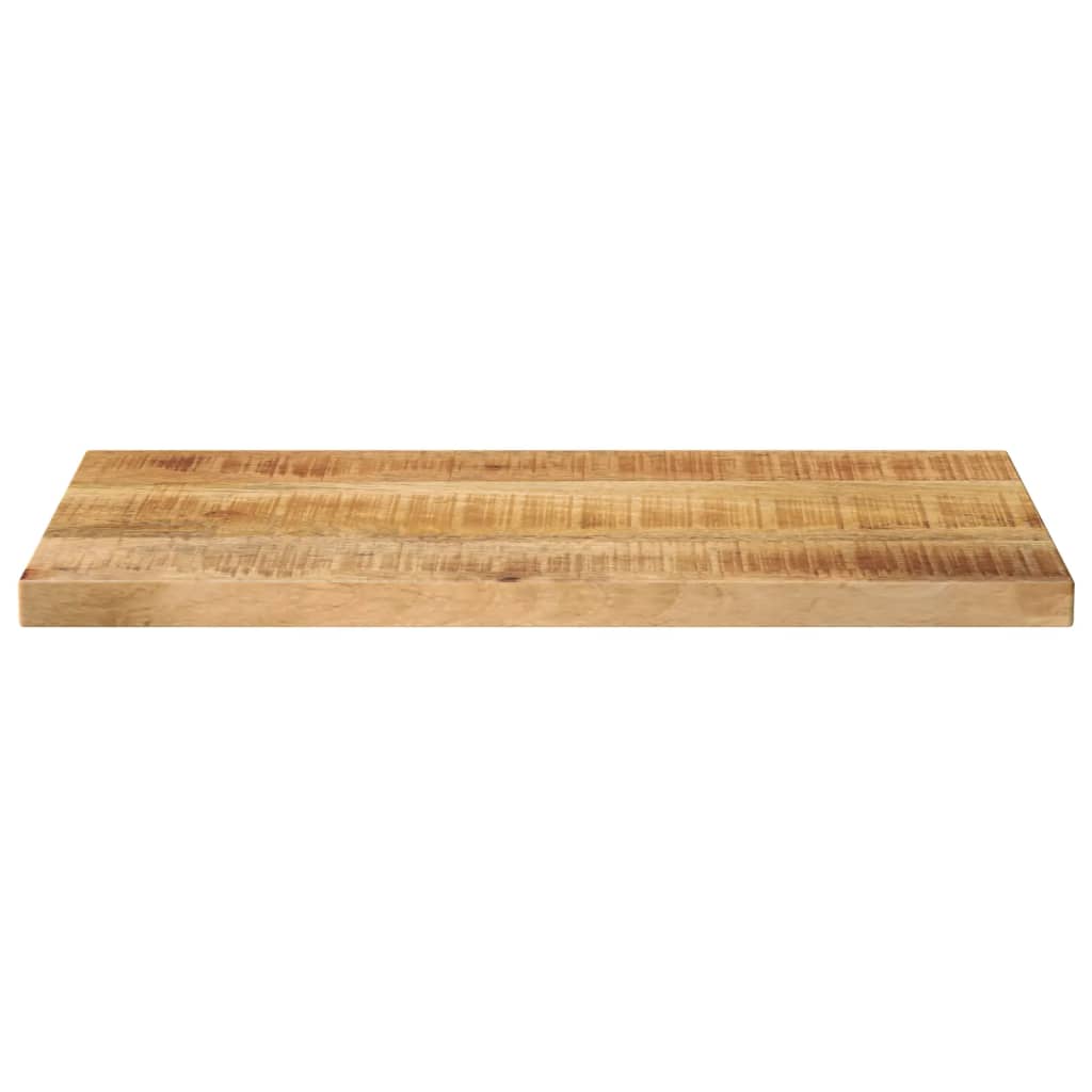 Piano per Tavolo 50x30x2,5cm Rettangolare Legno di Mango Grezzo