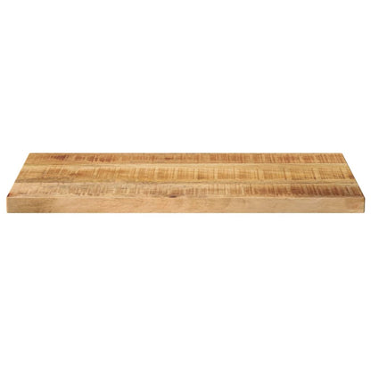 Piano per Tavolo 60x30x2,5cm Rettangolare Legno di Mango Grezzo