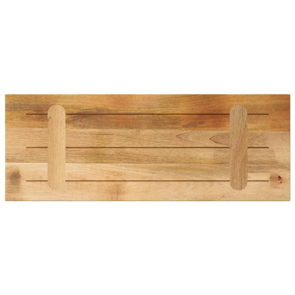 Piano per Tavolo 90x30x2,5cm Rettangolare Legno di Mango Grezzo