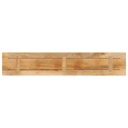 Piano per Tavolo 140x30x2,5cm Rettangolare Legno Mango Grezzo
