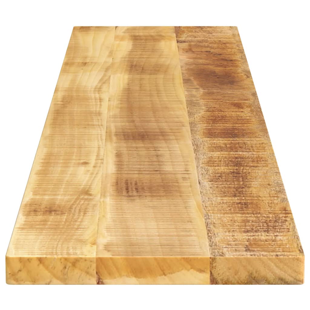 Piano per Tavolo 180x30x2,5cm Rettangolare Legno Mango Grezzo