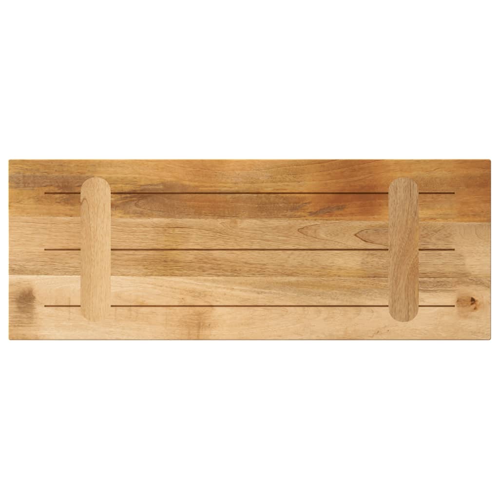 Piano per Tavolo 90x40x2,5 cm Rettangolare Legno Mango Grezzo