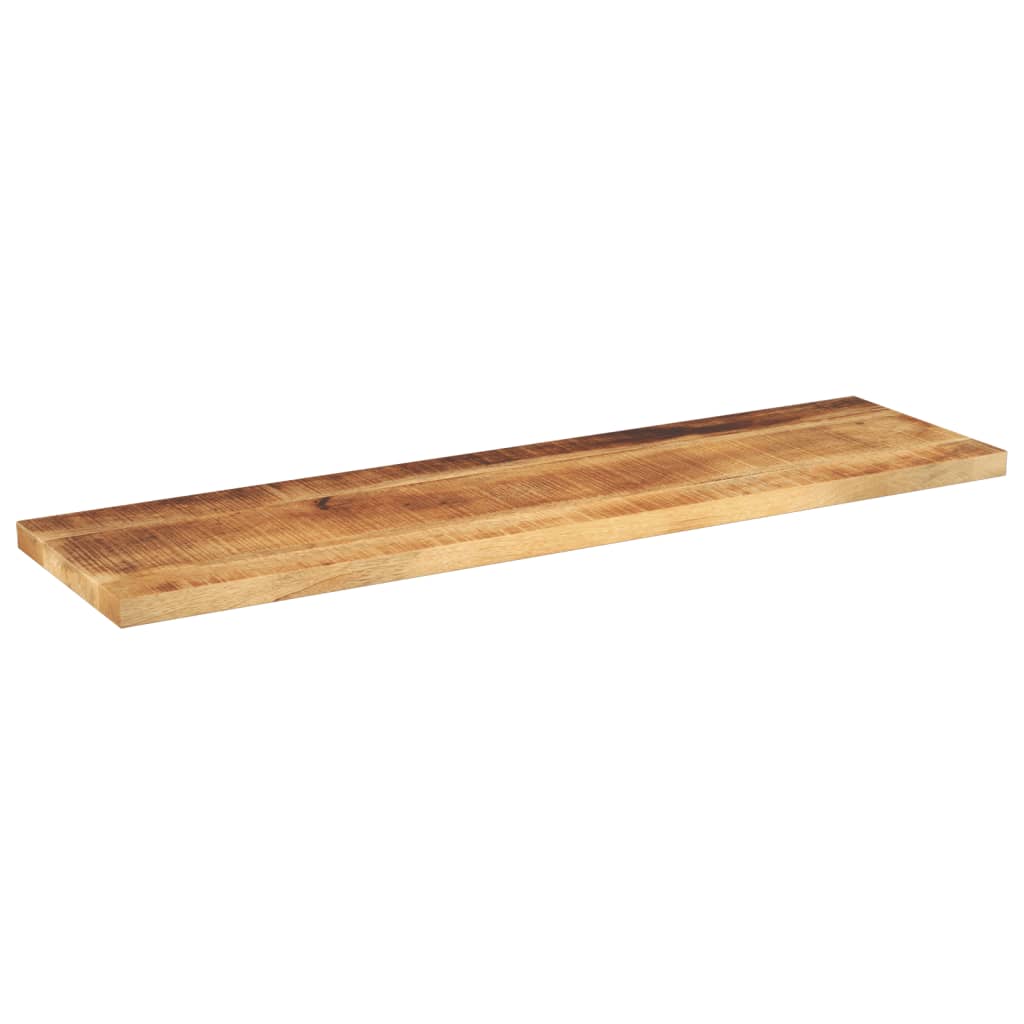 Piano per Tavolo 100x40x2,5cm Rettangolare Legno Mango Grezzo