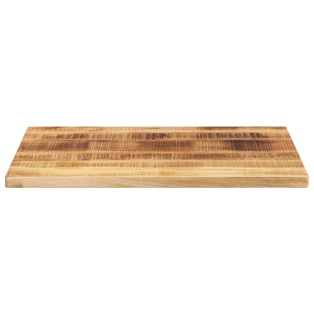 Piano per Tavolo 80x50x2,5cm Rettangolare Legno di Mango Grezzo