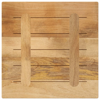 Piano per Tavolo 60x60x1,5 cm Quadrato Legno di Mango Grezzo