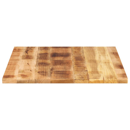 Piano per Tavolo 100x80x2,5 cm Rettangolare Legno Mango Grezzo