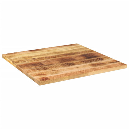 Piano per Tavolo 90x90x2,5 cm Quadrato Legno di Mango Grezzo