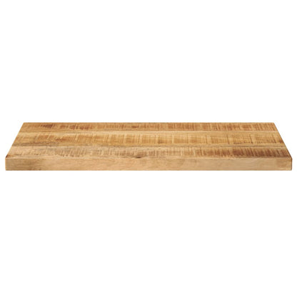 Piano per Tavolo 40x20x3,8cm Rettangolare Legno di Mango Grezzo