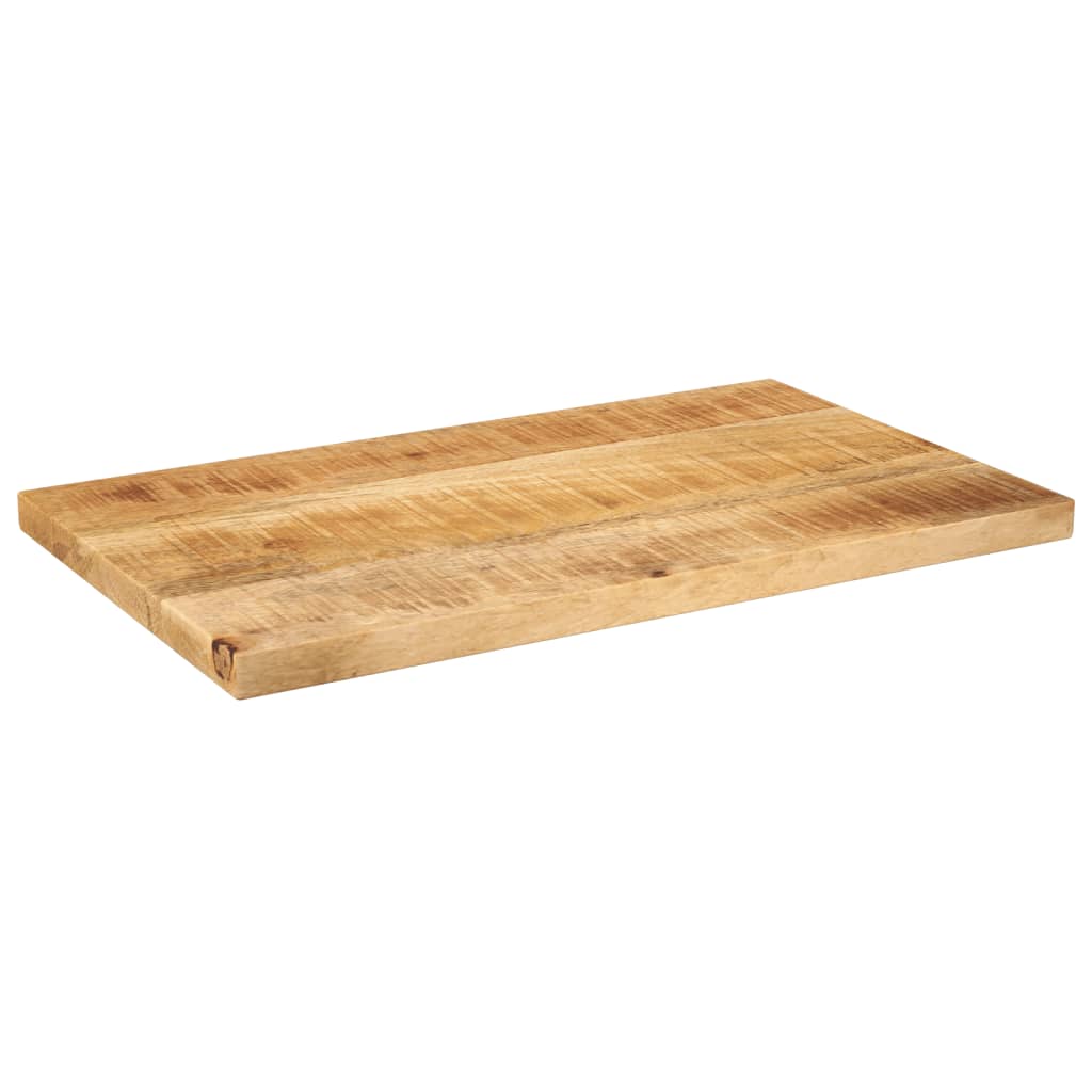 Piano per Tavolo 50x20x3,8cm Rettangolare Legno di Mango Grezzo